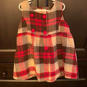 Wool lined girls dress size 5